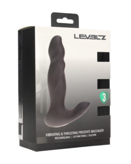 Vibrerende en Duwende Siliconen Prostaatmassager – Zwart