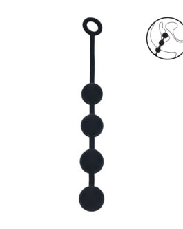 Ronde Siliconen Anale Ballen – L – 40mm – Zwart