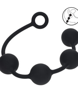 Ronde Siliconen Anale Ballen – XL – 50mm – Zwart