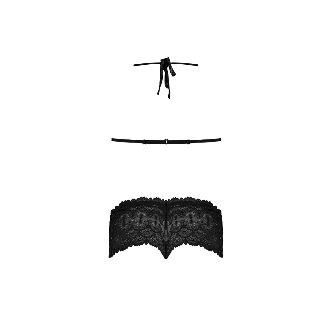 Triangle Beha en Cheeky Brief Set - L/XL - Zwart - Afbeelding 6