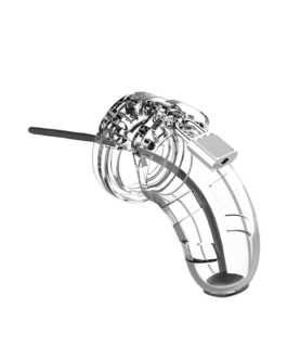Model 15 Chastity Cock Cage met Urethrale Sounding – 3.5 / 9 cm