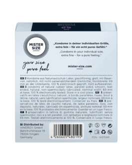 Pure Feel – Condoms 69 mm – 3 Pack