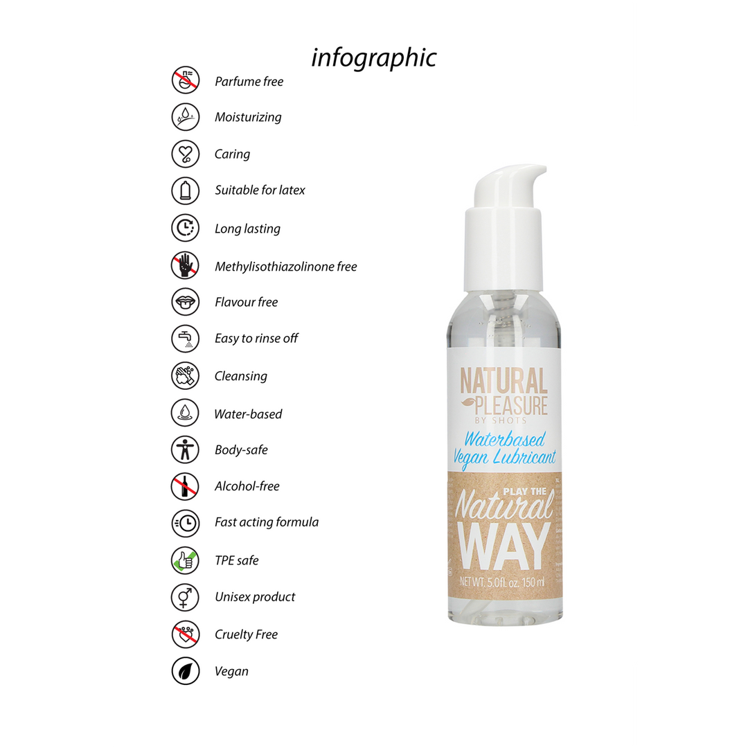 Vegan Waterbased Glijmiddel - 5 fl oz / 150 ml - Afbeelding 2