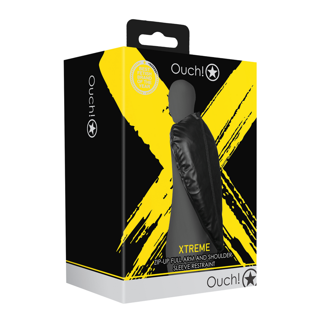 Zip-Up Volledige Arm en Schouder Mouw Beperking - Zwart - Afbeelding 2