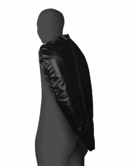 Zip-Up Volledige Arm en Schouder Mouw Beperking – Zwart