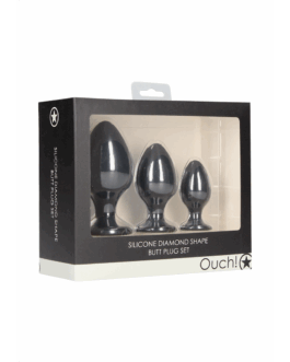 Diamantvormige Butt Plug Set