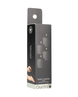 Tease Candles – Disobedient – 4 Stuks – Zwart