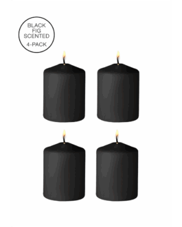 Tease Candles – Disobedient – 4 Stuks – Zwart