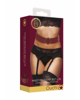 Waist Belt with Bondage Rings – L/XL