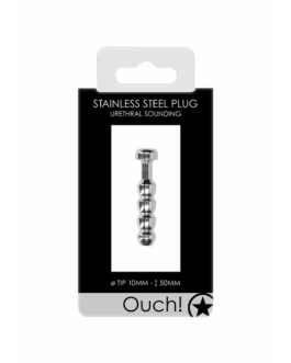 Ribbed Hollow Penis Plug – 0.4 / 10 mm