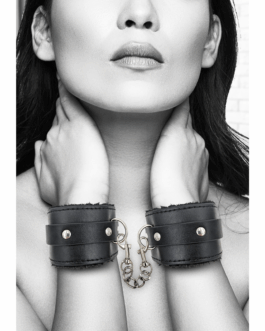 Pluche Gelijmde Leren Handboeien