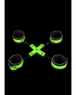 Hand- en enkelboeien met hogtie – Glow in the Dark