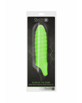 Swirl Dikke Rekbare Penis Sheath – Glow in the Dark