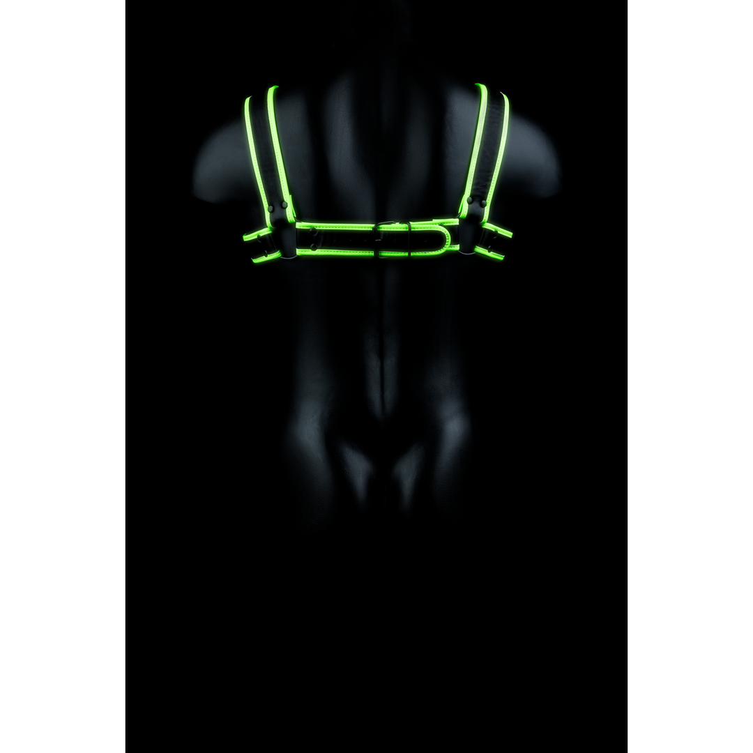 Borst Bulldog Harnas - Glow in the Dark - S/M - Afbeelding 4