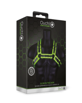Bulldog Harnas met Gesp – Glow in the Dark – L/XL