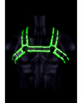 Bulldog Harnas met Gesp – Glow in the Dark – L/XL