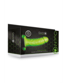 Realistische Strap-On Harnas – Glow in the Dark – 7 / 18 cm
