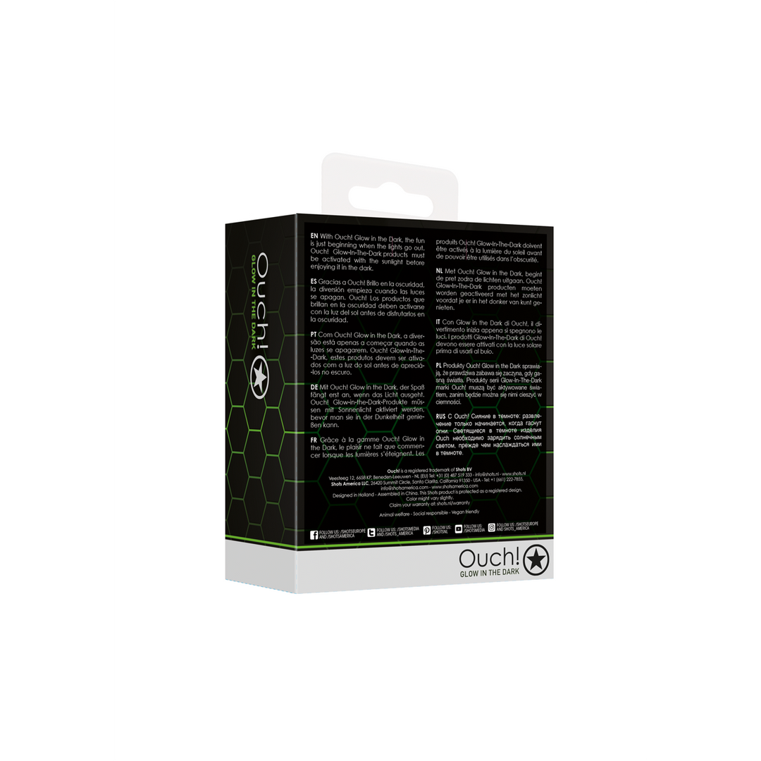 Glazen Butt Plug - Glow in the Dark - Groot - Afbeelding 3