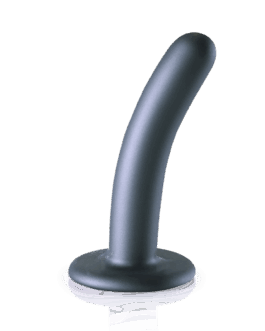 Zachte Siliconen G-Spot Dildo – 5” / 12 cm – Gunmetal