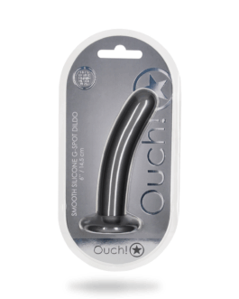Zachte Silicone G-Spot Dildo – 6” / 14,5 cm – Gunmetal