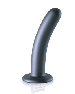 Zachte Silicone G-Spot Dildo – 6” / 14,5 cm – Gunmetal