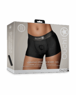 Vibrerende Strap-on Boxer – M/L – Zwart