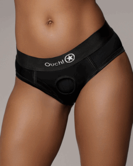 Vibrerende Strap-on Hoge Snit Boxershort – M/L – Zwart