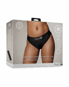 Vibrerende Strap-on Hipster – M/L – Zwart