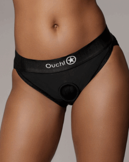 Vibrerende Strap-on Hipster – M/L – Zwart