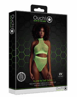 Turtle Neck en High Waist Slip – One Size – Neon Groen