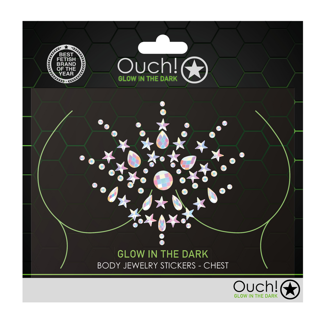 Lichaamsjuwelen Stickers - Borst - Afbeelding 2