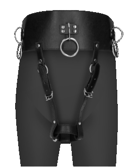 Riem met Vibrator Houder – Zwart