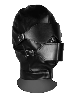 Blindfolded Mask met Ademend Ball Gag – Zwart