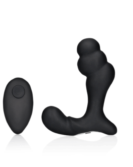 Gelaagde Vibrerende Prostaat Massager met Afstandsbediening – Zwart