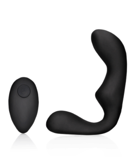 Puntige Vibrerende Prostaatmassager met Afstandsbediening – Zwart