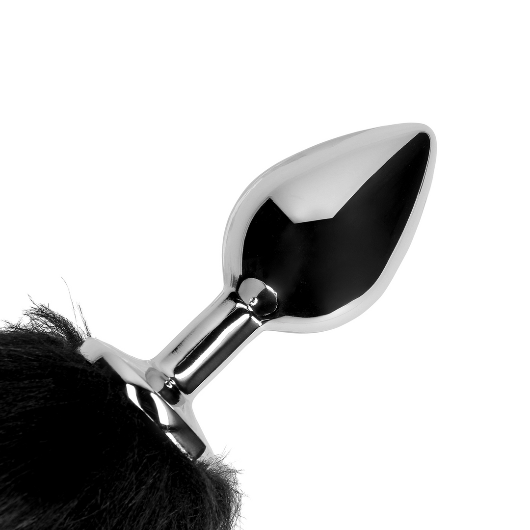 Vossenstaart met metalen buttplug - Afbeelding 7