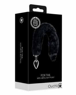 Vossenstaart met metalen buttplug