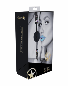 Venice Collectie – Siliconen Ball Gag – Zwart