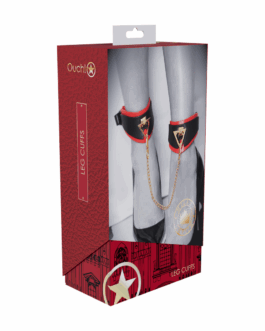 Milan Collectie – Beenmanchetten – Zwart/Rood