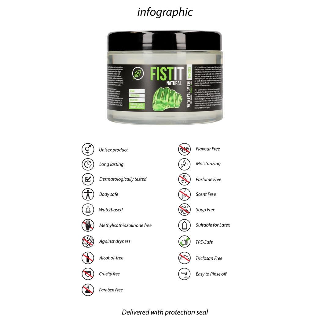 Natuurlijke Watergebaseerde Glijmiddel - 17 fl oz / 500 ml - Afbeelding 5