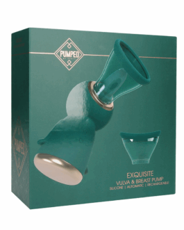 Exquise – Oplaadbare Vulva- en Borstpomp – Bosgroen