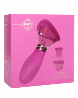 Heerlijke – Oplaadbare Vulva en Borst Pomp – Roze