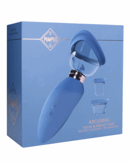 Opwindend – Oplaadbare Vulva- en Borstpomp – Blauw