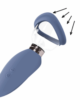 Opwindend – Oplaadbare Vulva- en Borstpomp – Blauw