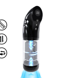 StrokeMate – Suction Rotation and Thrusting Masturbator Pump – Black