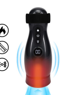 Virtuo – Suction and Vibration Masturbator Pump with Phone Attachment – Gun Metal