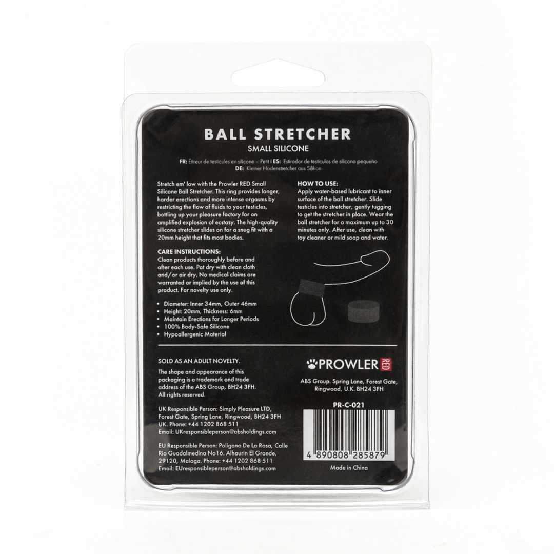 Silicone Ball Stretcher - Klein - Zwart - Afbeelding 3