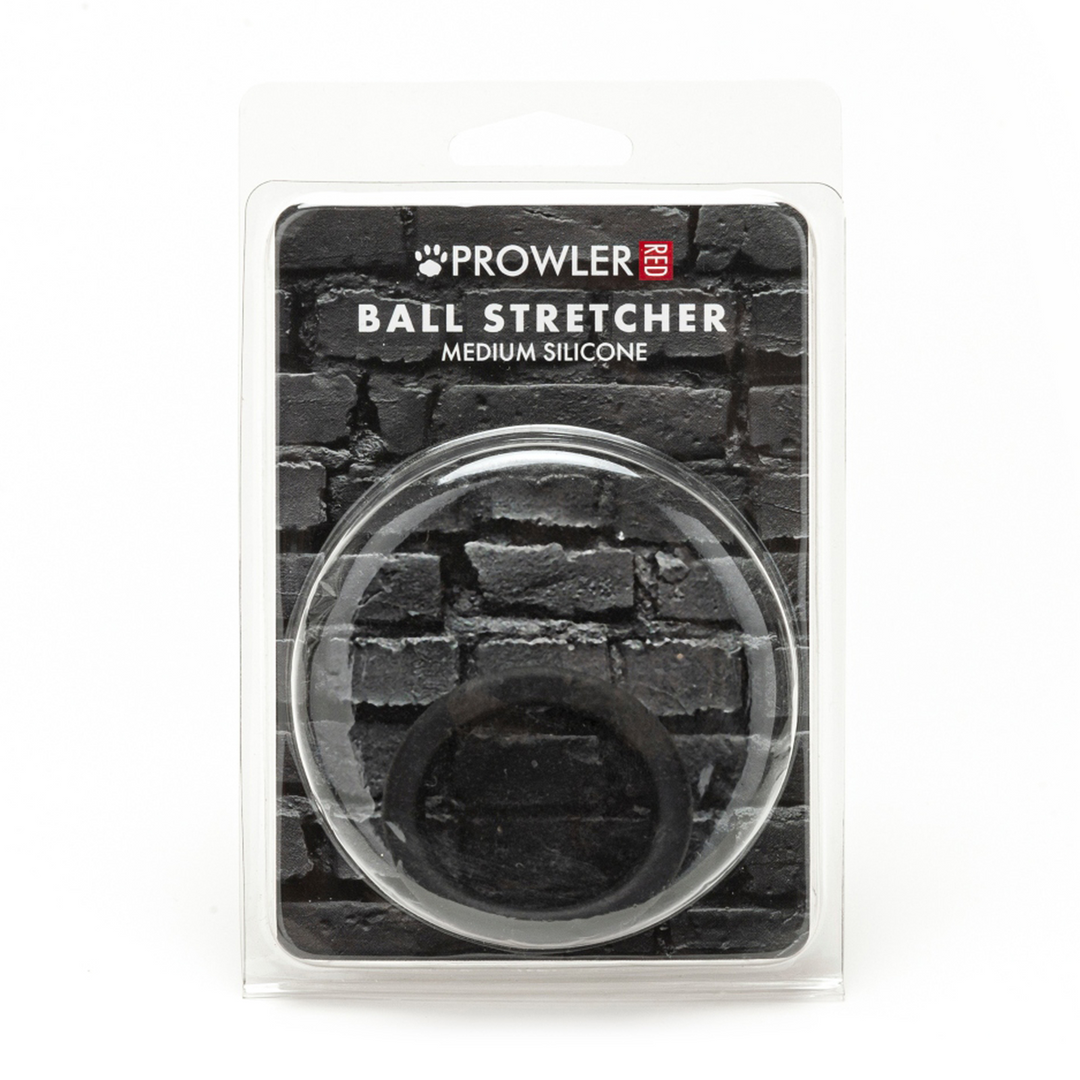 Silicone Ball Stretcher - Medium - Zwart - Afbeelding 2