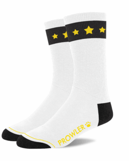 Gold Star Sokken – Wit/Zwart/Goud