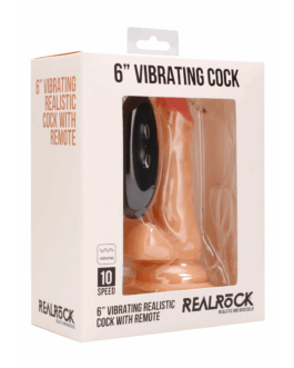 Vibrerende Realistische Cock met Scrotum – 6 / 15 cm